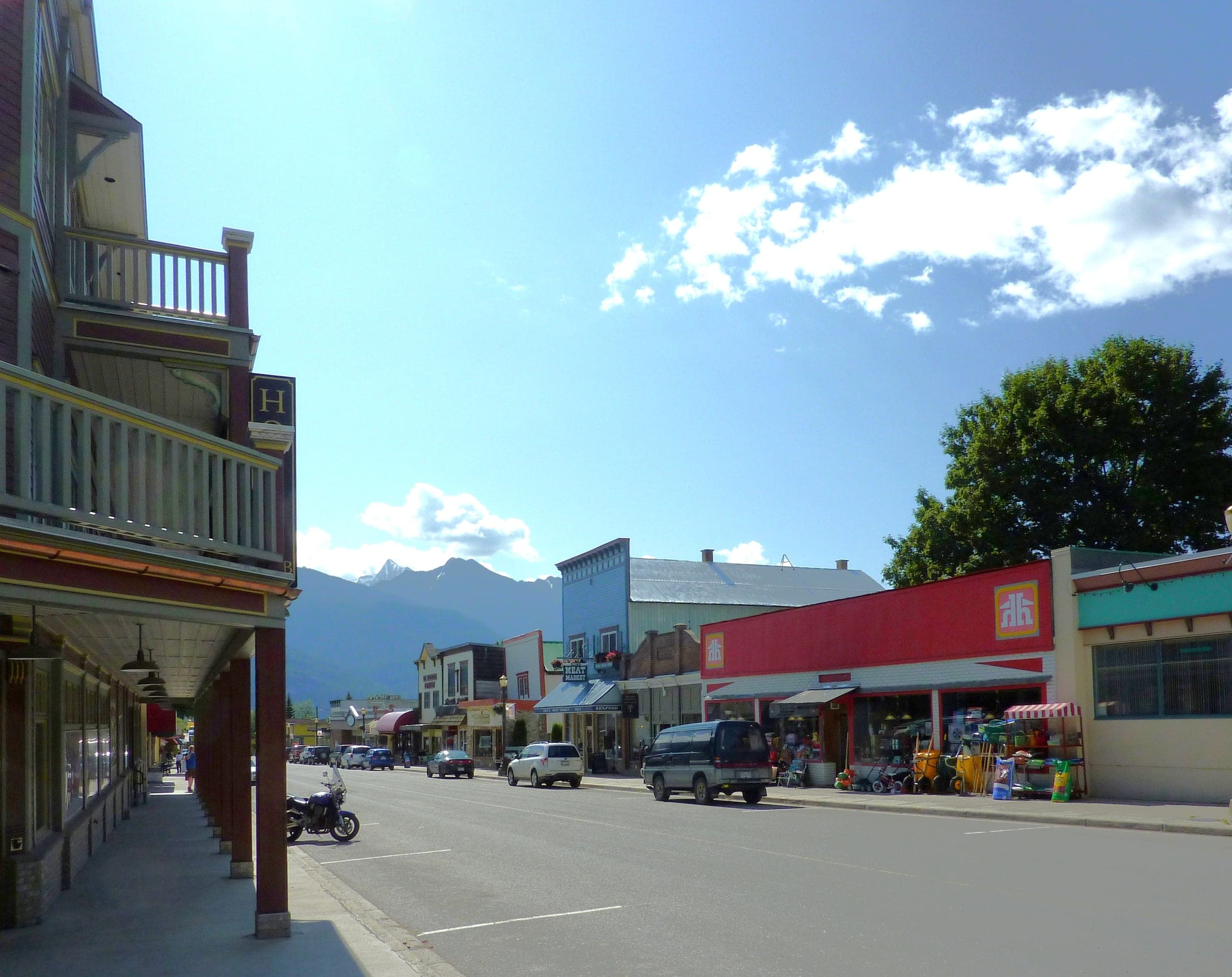 Kaslo's downtown, 2011