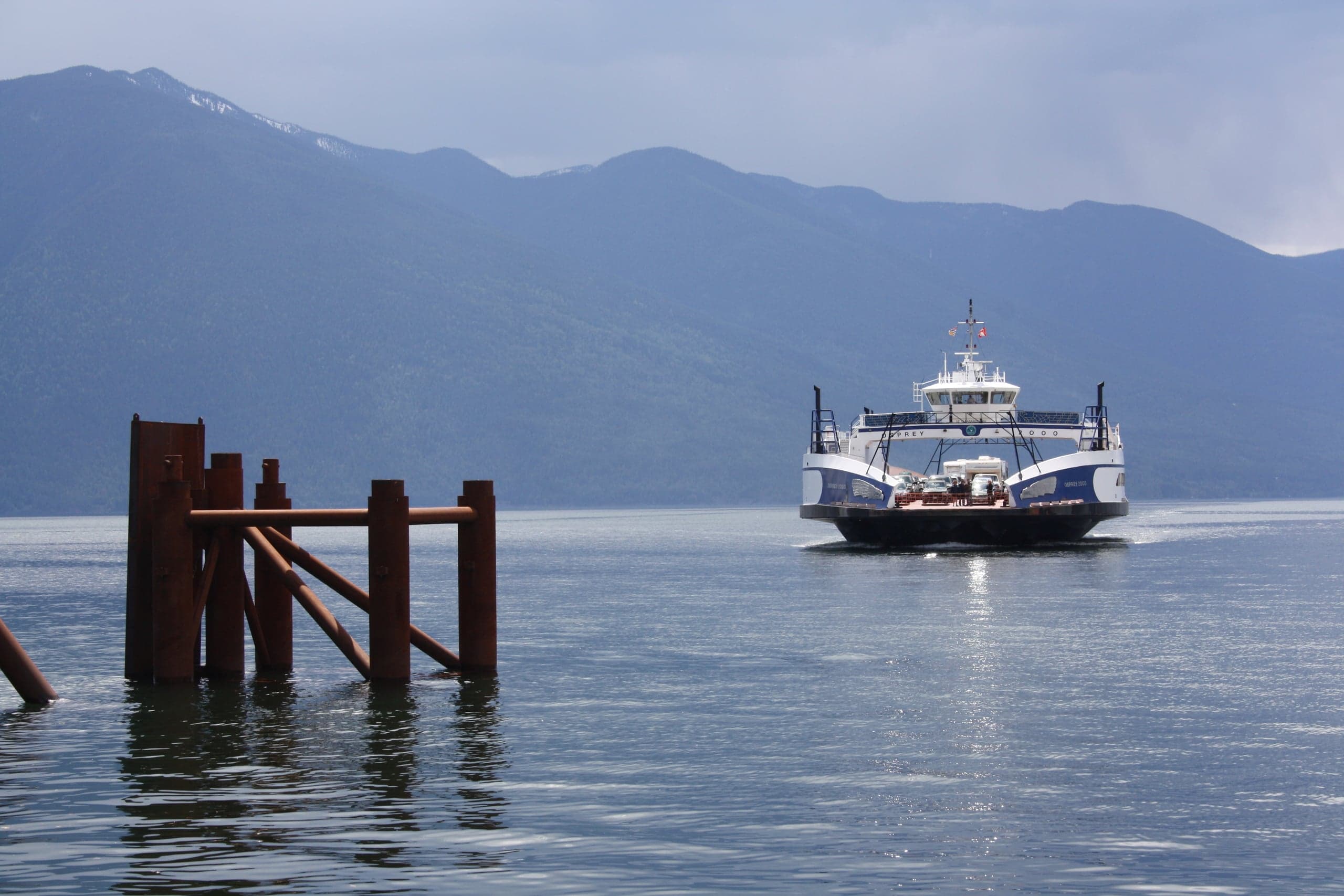 The MV Osprey 2000 underway