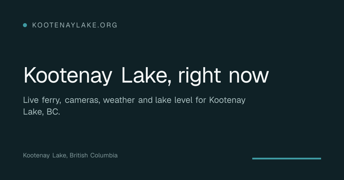 Kootenay Lake Camping: Parks, Campgrounds and Reservations